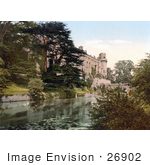 #26902 Stock Photography Of Warwick Castle On The River Avon In Warwick Warwickshire West Midlands England Uk