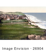 #26904 Stock Photography Of A View On The Coastal Town Of Sheringham As Seen From The East Cliff In Norfolk England Uk