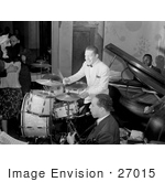#27015 Stock Photography Of People Dancing To The Red Sounders Music Band In The Club Delisa In Chicago In 1942