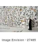 #27485 Stock Photo Of Chief Of Naval Operations Admiral Gary Roughead Standing In Front Of A Floral Wall While Touring The Sheikh Zayed Mosque Grand Mosque In Abu Dhabi United Arab Emirates April 16th 2008