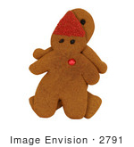 #2791 Photography Of A Gingerbread Man & Elf