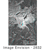 #2832 Mount St Helens Anaglyph