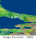 #2882 Bosporus Strait And Istanbul Turkey