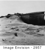 #2957 Stock Photography Of An Abandoned Farm In The Dust Bowl Surrounded By Sand