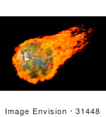 #31448 Burning Earth Globe