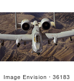 #36183 Stock Photo Of An A-10 Thunderbolt Ii Flying A Close-Air-Support Mission Over Afghanistan
