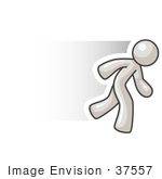 #37557 Clip Art Graphic Of A White Guy Character Running