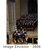 #3806 Carrying Ford Casket Into Washington National Cathedral