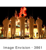 #3861 Honor Guard Members Parade The Colors
