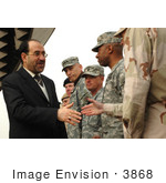 #3868 Iraqi Prime Minister Nouri Al-Maliki Shaking Hands