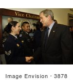 #3878 George W Bush Shaking Hands