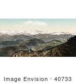 #40733 Stock Photo Of Hills And Snow Capped Rocky Mountains As Seen From Bellvue Colorado