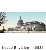 #40834 Stock Photo Of The United States Capitol Building In Washington Dc