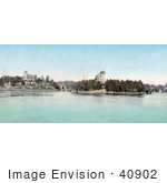 #40902 Stock Photo Of A View Of Hopewell Hall And Castle Rest Thousand Islands New York