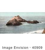 #40909 Stock Photo Of A View Of Seal Rocks As Seen From Cliff House San Francisco California