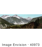#40973 Stock Photo Of A View Of Snow On Sultan Mountain Of The San Juan Mountains In Colorado