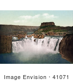 #41071 Stock Photo Of Waterfalls Of The Shoshone Falls On The Snake River In Idaho by JVPD