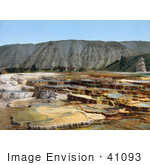 #41093 Stock Photo Of Hymen Terrace Mammoth Hot Springs At Yellowstone National Park Wyoming