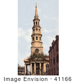 #41166 Stock Photo Of The Tower Of St Philip’S Church In Charleston South Carolina