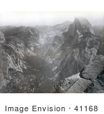 #41168 Stock Photo Of A View Of Yosemite Valley And Half Dome In Yosemite National Park, California by JVPD