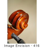 #416 Image Of The Tuning Pegs And Scroll On A Viola
