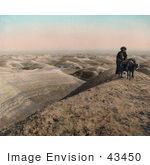 #43450 Rf Stock Photo Of An Arab Man Standing With His Donkey Near The Dead Sea Jordan Israel
