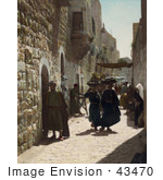 #43470 Rf Stock Photo Of People In An Alley Leading To The Church Of The Nativity Bethlehem