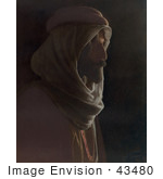 #43480 Rf Stock Photo Of A Bedouin Man In Profile