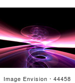 #44458 Royalty-Free (Rf) Illustration Of A Reflective Purple Spiral Background - Version 5