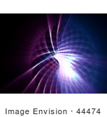 #44474 Royalty-Free (Rf) Illustration Of A Purple And Blue Grid Spiral Background - Version 1