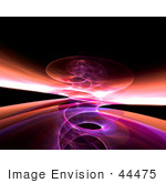 #44475 Royalty-Free (Rf) Illustration Of A Reflective Purple Spiral Background - Version 6