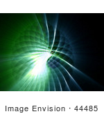 #44485 Royalty-Free (Rf) Illustration Of A Green And Blue Grid Spiral Background - Version 2