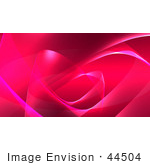 #44504 Royalty-Free (Rf) Illustration Of A Pink Wispy Wave Background - Version 1