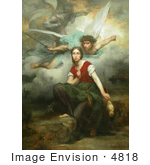 #4818 Joan Of Arch With Archangel