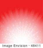 #48411 Stock Illustration Of A Sparkly Red Burst Xmas Background