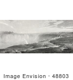 #48803 Royalty-Free Stock Illustration Of The Top Of The Niagara Falls