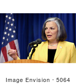 #5064 Stock Photography Of Director Of The Cdc Julie Gerberding During A News Conference