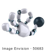 #50683 Royalty-Free (Rf) Illustration Of A 3d A Ok Futuristic Robot Hand - Version 2