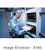 #5160 Picture Of A Scientist Wearing Biosafety Level-4 Protective Gear