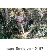 #5187 Picture Of Researchers Transporting Light Trap Equipment During An Arbovirus Field Study