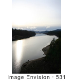 #531 Photograph Of Sunlight Reflecting On Lost Creek Lake