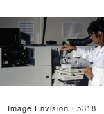 #5318 Picture Of A Laboratory Tech Using A Perkinelmer Atomic Absorption Spectroscopy Device