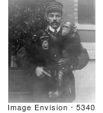 #5340 Man With Chimps