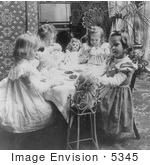 #5345 Little Girl Tea Party