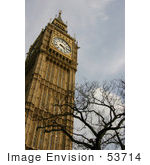 #53714 Royalty-Free Stock Photo Of An Upper View Of Big Ben