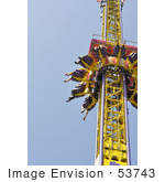 #53743 Royalty-Free Stock Photo Of Amusement Ride