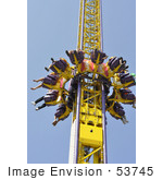 #53745 Royalty-Free Stock Photo Of Amusement Ride