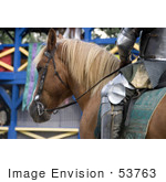 #53763 Royalty-Free Stock Photo Of A Knight&Rsquo;S Horse