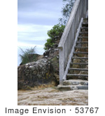 #53767 Royalty-Free Stock Photo Of Beach Stairs