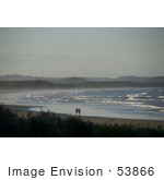 #53866 Royalty-Free Stock Photo Of People Strolling On A Beach